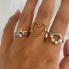 Billede af STINE A Pearl Berrie ring sølv m. fvp (str. 48-60)