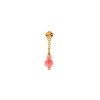 Billede af STINE A Tres Petite Etoile With Coral ørering forgyldt sølv (1 stk)