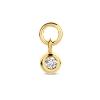 Billede af Spirit Icons Sway vedhæng til hoops 14 karat guld med 0,02 ct. w/vs.