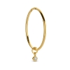 Billede af Spirit Icons Sway vedhæng til hoops 14 karat guld med 0,02 ct. w/vs.