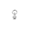 Billede af Spirit Icons Sway vedhæng til hoops 14 karat hvidguld med 0,02 ct. w/vs.