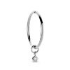 Billede af Spirit Icons Sway vedhæng til hoops 14 karat hvidguld med 0,02 ct. w/vs.