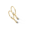 Billede af Spirit Icons Mala Drop vedhæng til hoops 14 karat guld med 0,02 ct. w/vs.
