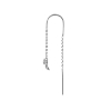 Billede af STINE A Petit Bow Double Chain ørering sølv (1 stk.)