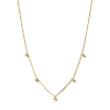 Billede af Spirit Icons Sway halskæde 14 karat guld med 0,04 ct. w/vs 45 cm.  