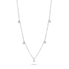 Billede af Spirit Icons Sway halskæde 14 karat hvidguld med 0,04 ct. w/vs 45 cm.  
