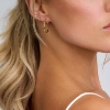 Billede af Spirit Icons Balance (M) hoops forgyldt sølv 21mm