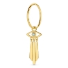 Billede af Spirit Icons Horus Drop Swiss Blue vedhæng til hoops 14 karat guld med topas (1 stk)