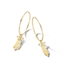 Billede af Spirit Icons Horus Drop Swiss Blue vedhæng til hoops 14 karat hvidguld med topas (1 stk)