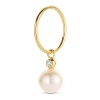 Billede af Spirit Icons Elena Drop vedhæng til hoops 14 karat guld m. 0,04 ct. w/vs. og ferskvandsperle