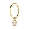 Billede af Spirit Icons Mini Drop vedhæng til hoops 14 karat guld med 0,083 ct. w/vs.