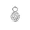 Billede af Spirit Icons Mini Drop vedhæng til hoops 14 karat hvidguld med 0,083 ct. w/vs.