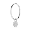 Billede af Spirit Icons Mini Drop vedhæng til hoops 14 karat hvidguld med 0,083 ct. w/vs.