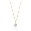 Billede af Spirit Icons Vanity halskæde 14 karat guld med 0,34 ct. w/vs pavé 42-45 cm.  