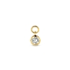 Billede af Spirit Icons White Topas Drop vedhæng til hoops 14 karat guld med hvid topas (1 stk)