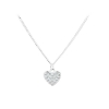 Billede af Aqua Dulce Darling Heart halskæde sølv m. cz (42 + 3 cm)
