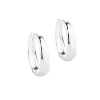 Billede af Aqua Dulce Emma Medium Hoop øreringe sølv (16 mm)