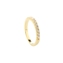 Billede af Aqua Dulce Darling ring forgyldt sølv m. cz (str. 60)