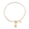 Billede af Aqua Dulce Lock Love armbånd forgyldt sølv (17 + 3 cm)