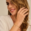 Billede af Spirit Icons Maxine Pearl armbånd sølv m. fvp + cz (17-19 cm)