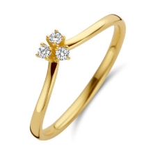 Billede af Spirit Icons Juliet Small ring 14 karat guld m. 0,09 ct. w/vs (str. 51) Billede af Spirit Icons Juliet Small ring 14 karat guld m. 0,09 ct. w/vs (str. 51)