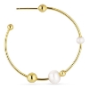 Billede af Jane Kønig Big Atomic Pearl Hoop ørering forgyldt sølv m. fvp (1 stk.) 