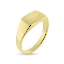 Billede af Herrering massiv lukket bund 14 kt.