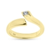 Billede af "Embrace" Ring i 14 kt. m. diamant 0,10 w/vs