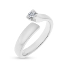Billede af "Embrace" Ring i 14 kt. hvg. m. diamant 0,10 w/vs