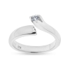 Billede af "Embrace" Ring i 14 kt. hvg. m. diamant 0,10 w/vs
