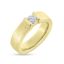 Billede af Ring m. syn. sten 4,5 mm. 8 kt.