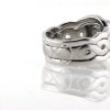 Billede af Ring 3 delt fattet med princess cut 0,40 tw/vs. + 16* 0,015 w/vs. + 18* 0,01 w/vs. 14 kt. hvg.