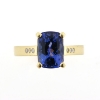 Billede af Ring 4 grab. fatning, fattet Tanzanit  og 6 brill. a 0,01 w/vs. 18 kt.