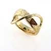 Billede af Ring med natur sten 14 kt. 