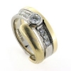Billede af Ring 7 brill. a ca. 0,50 + 6* 0,10 ct. w/vs. 14 kt. + 14 kt. hvg.