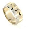 Billede af Ring 2 farver, br. 8 mm.  14 kt.