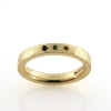 Billede af Ring med ægte stene, smaragd, citrin og blå safir, 8 kt.