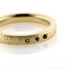 Billede af Ring med ægte stene, smaragd, citrin og blå safir, 8 kt.