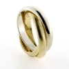 Billede af Ring, 3 i en ring, 2 i guld og 1 i hvidt guld