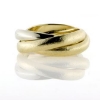 Billede af Ring, 3 i en ring, 2 i guld og 1 i hvidt guld
