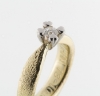 Billede af Ring 14 kt., fatning 14 kt. hvg. med brill. 0,25 ct. tw/vs.