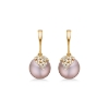 Billede af Mads Z "Chloé" øreringe 14 kt. guld m. 0,39 ct. w/si brillanter + kulturperler