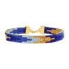 Billede af Nuni Copenhagen Monika Blue armbånd forgyldt sølv m. perler (16+3 cm)