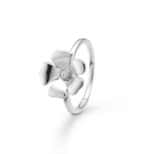 Billede af Mads Z "Fleur" ring sølv m. hvid topas (str. 60)
