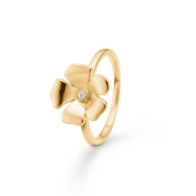 Billede af Mads Z "Fleur" ring 14 kt. guld m. 0,015 ct. w/si (str. 60)