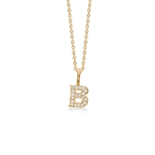 Billede af Mads Z "Tender Love - B" bogstav vedhæng 14 kt. guld m. brillanter Billede af Mads Z "Tender Love - B" bogstav vedhæng 14 kt. guld m. brillanter