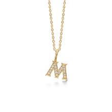 Billede af Mads Z "Tender Love - M" bogstav vedhæng 14 kt. guld m. brillanter Billede af Mads Z "Tender Love - M" bogstav vedhæng 14 kt. guld m. brillanter