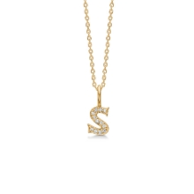 Billede af Mads Z "Tender Love - S" bogstav vedhæng 14 kt. guld m. brillanter Billede af Mads Z "Tender Love - S" bogstav vedhæng 14 kt. guld m. brillanter