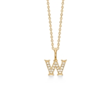 Billede af Mads Z "Tender Love - W" bogstav vedhæng 14 kt. guld m. brillanter Billede af Mads Z "Tender Love - W" bogstav vedhæng 14 kt. guld m. brillanter