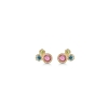 Billede af Mads Z "Luxury Rainbow" ørestikker 14 kt m. peridot, pink safir og blå topas